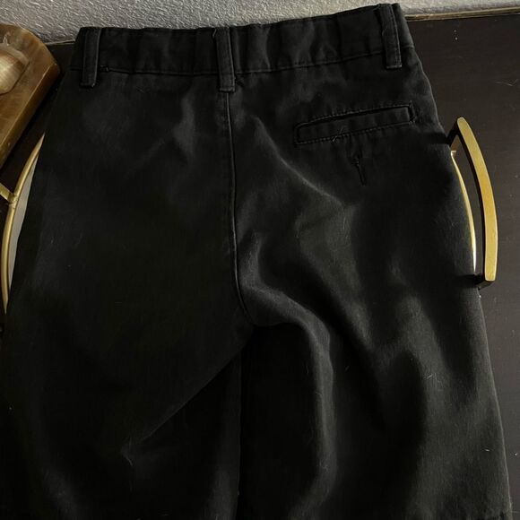 Chaps Boys Approved School Wear Black Shorts 6 Regular - Picture 3 of 3